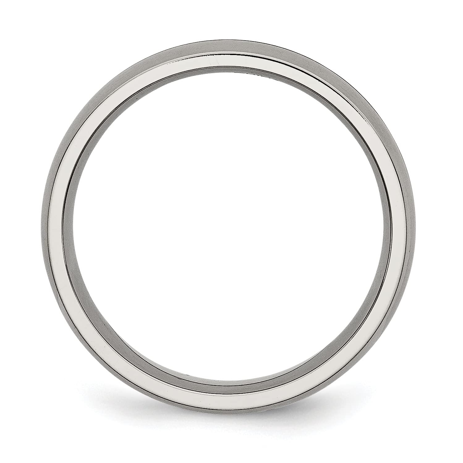 IceCarats 6mm Titanium Wedding Band Ring for Men & Women - Durable, Lightweight, Hypoallergenic - Perfect for Engagement, Anniversary & Everyday Wear