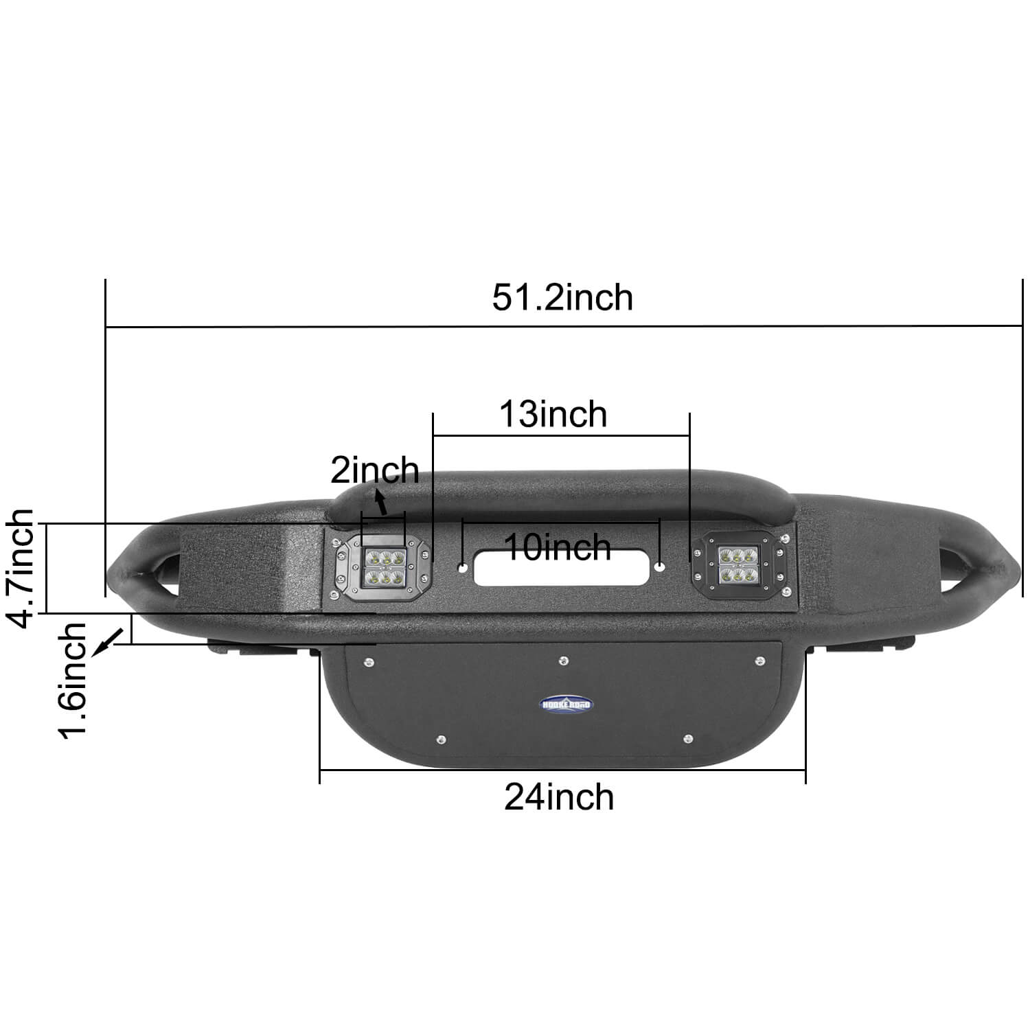 Lotus Tubular Stubby Front Bumper & Different Trail Rear Bumper Combo for 2007-2018 Jeep Wrangler JK JKU - Heavy Duty Off-Road Protection for Rock Crawling & Trail Adventures