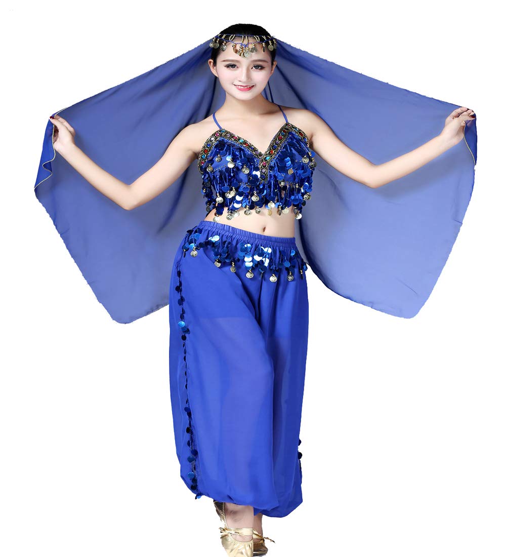 Elegant Mrotrida Women's Belly Dance Scarf - Indian Tribal Chiffon Veil & Gypsy Shawl for Performances, Yoga, and Boho Fashion Accessories