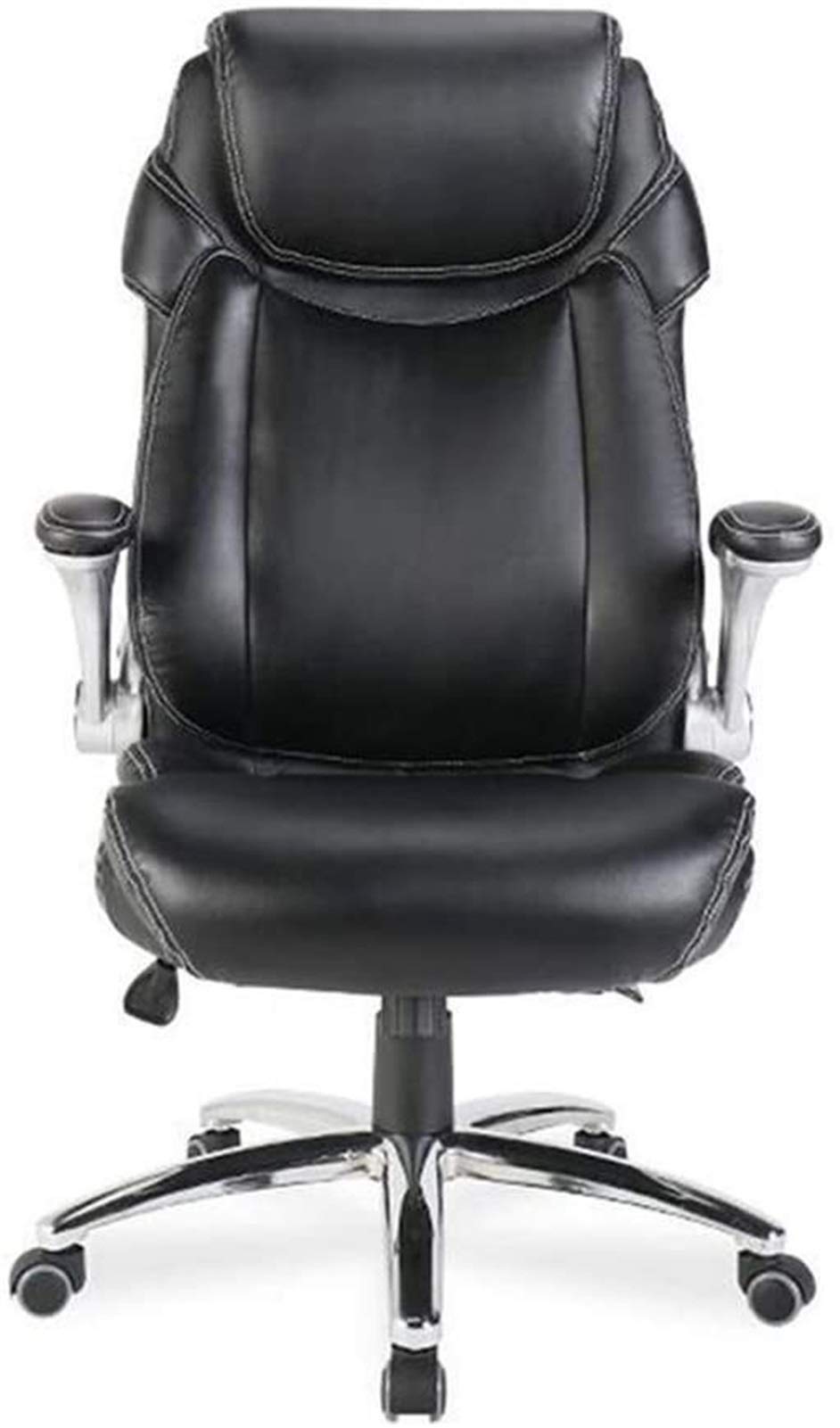 Premium Ergonomic Executive Office Chair - High Back Reclining Swivel Chair with Lumbar Support, 150kg Weight Capacity, PU Leather (Black) - Perfect for Home Office, Conference Rooms & Executive Suites
