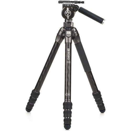 Benro Tortoise 4 Section Carbon Fiber Tripod with FS36PRO Head - Professional Travel & Outdoor Photography Tripod for DSLR Cameras