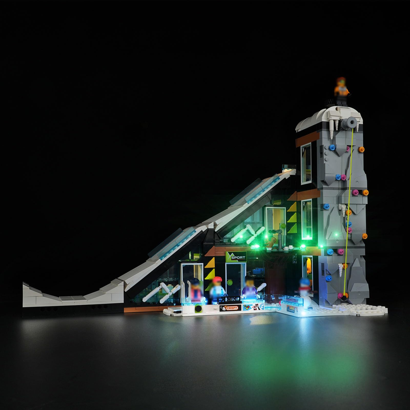 LED Light Kit for Lego City Ski & Climbing Center 60366 - Compatible with Lego Building Blocks (Lego Set Not Included) - Perfect for Nighttime Displays & Model Enhancements