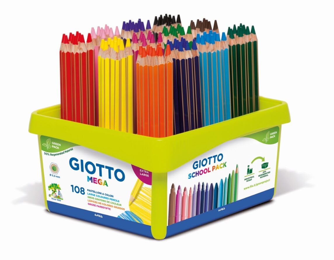 Mega Chunky Coloring Pencils - 108 Vibrant Colors Bulk Pack for Kids, Students & Artists | Perfect for School Supplies, Birthday Party Favors, Classroom Activities & Creative Drawing Projects