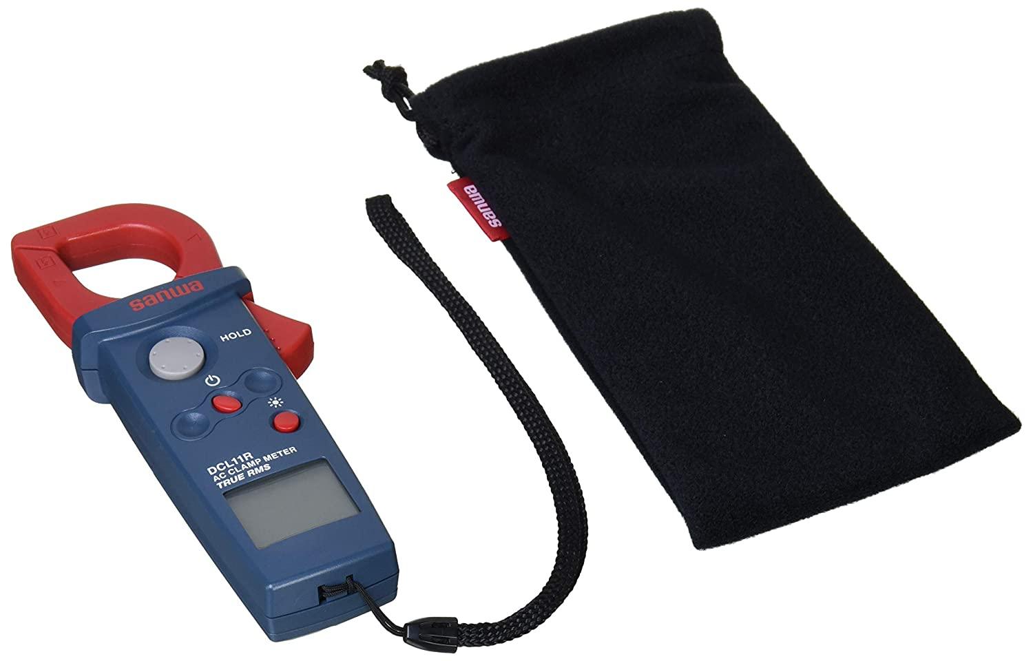 DCL11R True RMS Mini Clamp Meter with Backlight - Digital AC/DC Current Voltage Tester for Electricians, HVAC, Automotive & Home Use