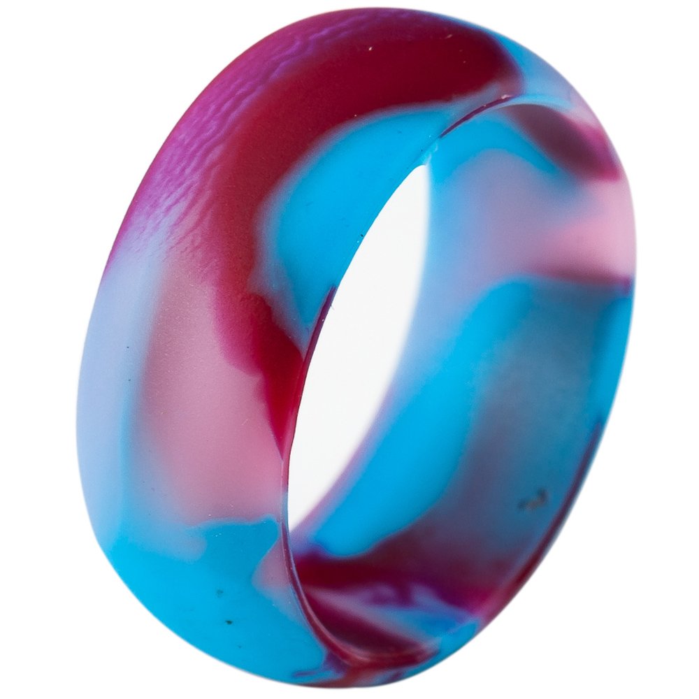 Jude Jewelers 5-Pack Size 4-15 Rubber Silicone Rings for Men & Women - Flexible, Durable Wedding Bands for Outdoor Activities, Gym, Swimming & Daily Wear