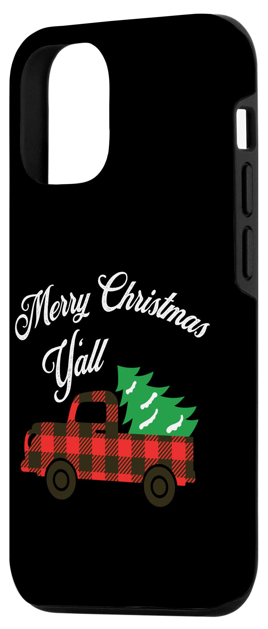 iPhone 12/12 Pro Christmas Buffalo Plaid Truck Case - Festive Red Lumberjack Phone Cover for Holiday Season | Perfect Gift for Christmas, Winter & Outdoor Enthusiasts