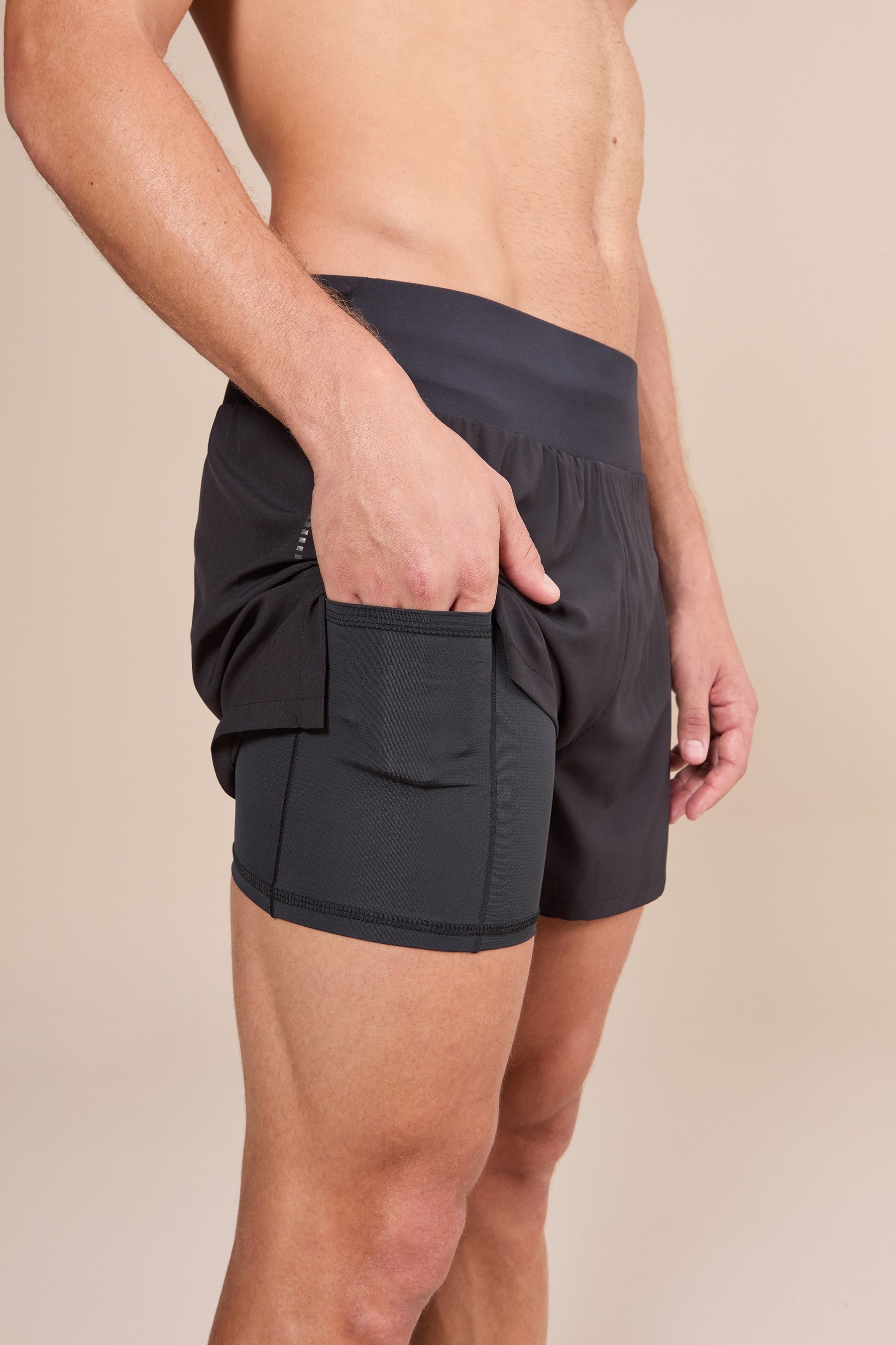 Fast 4 Six Pockets Men's Quick-Dry Athletic Shorts - Perfect for Running, Gym Workouts & Outdoor Activities
