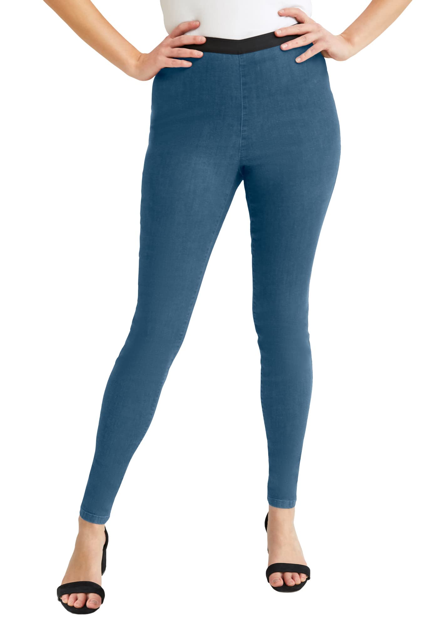 Jessica London Plus Size Stretch Denim Jeggings for Women - Comfortable & Stylish for Everyday Wear