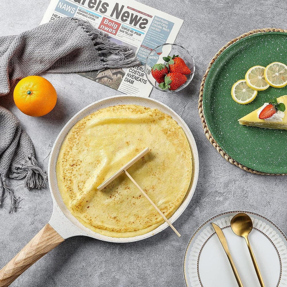 Magnolia Nonstick Omelette & Crepe Pan - Professional Grade Cookware for Perfect Breakfast, Brunch & French Crepes | Ideal for Home Chefs & Restaurant Use