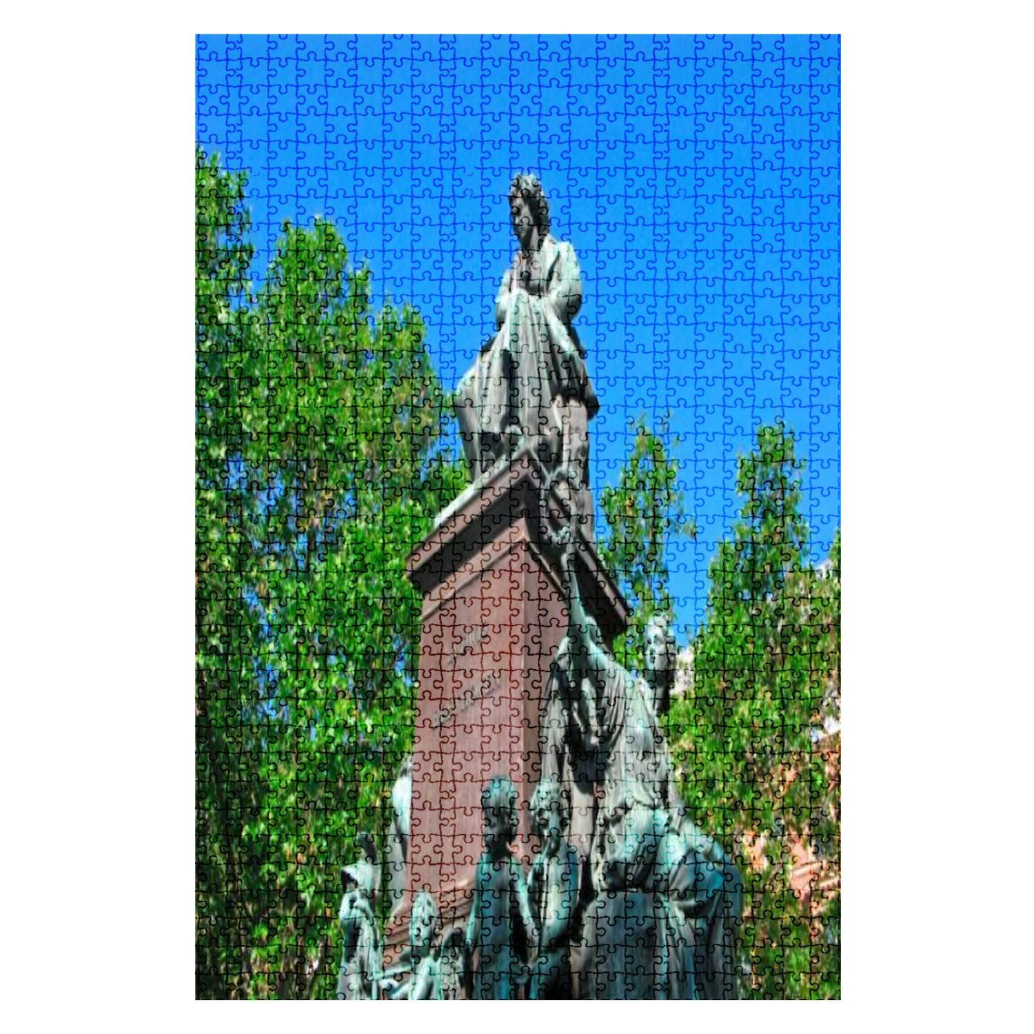 1000-Piece Wooden Jigsaw Puzzle - Ludwig Van Beethoven Sculpture & Goddess Tree Art - Challenging Adult Puzzle for Home Decor, Gift & Family Game Night - DIY Educational Toy for Teens & Adults