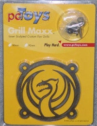 80mm PC Toys Laser Sculpted Dragon Fan Grill - High Performance Cooling for Gaming PCs & Custom Builds