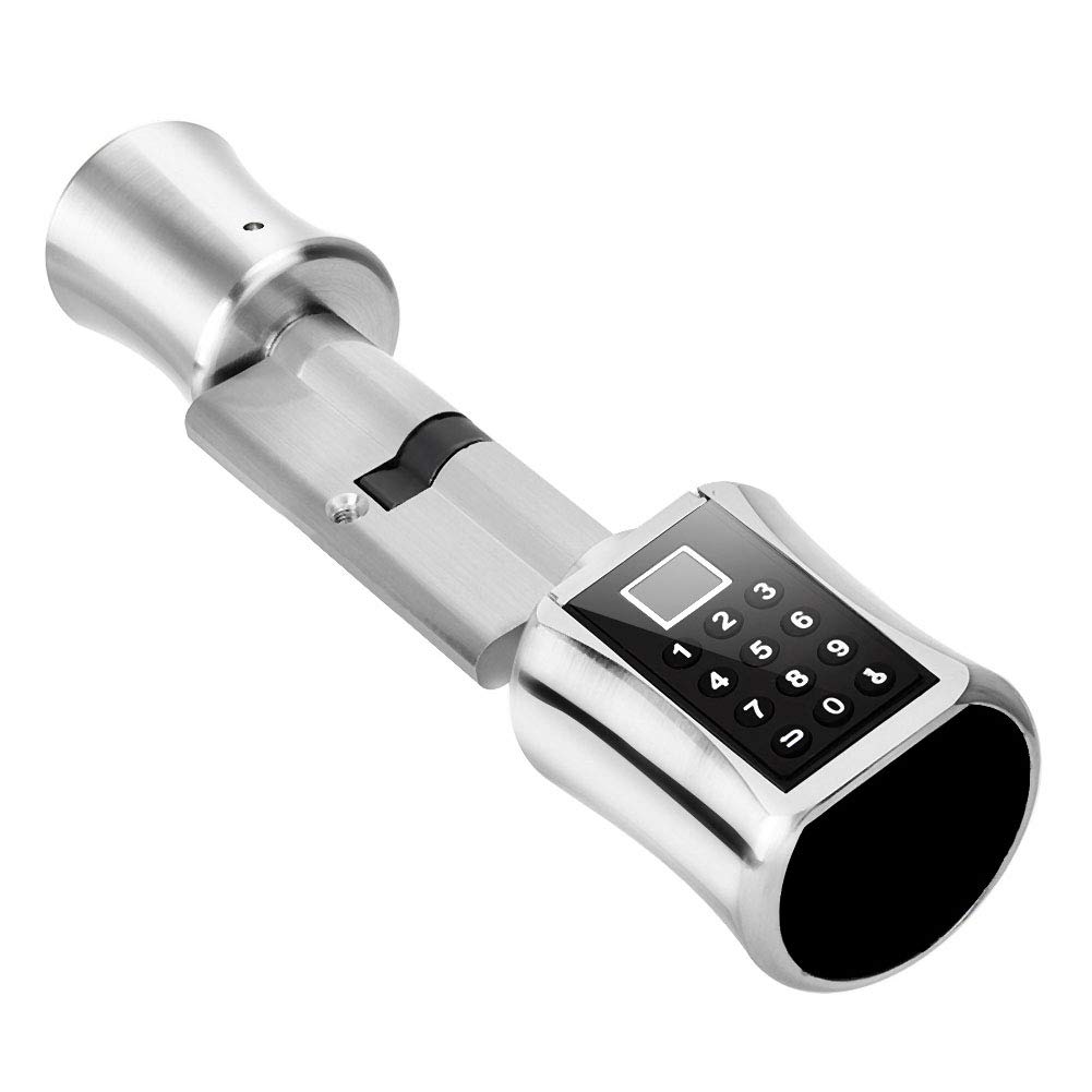 Smart Electronic Door Lock with Multiple Unlock Methods - Fingerprint, Keypad & Key Entry for Enhanced Home Security | Ideal for Glass Doors, Wooden Doors & Safety Doors | Perfect for Apartments, Offices & Vacation Homes