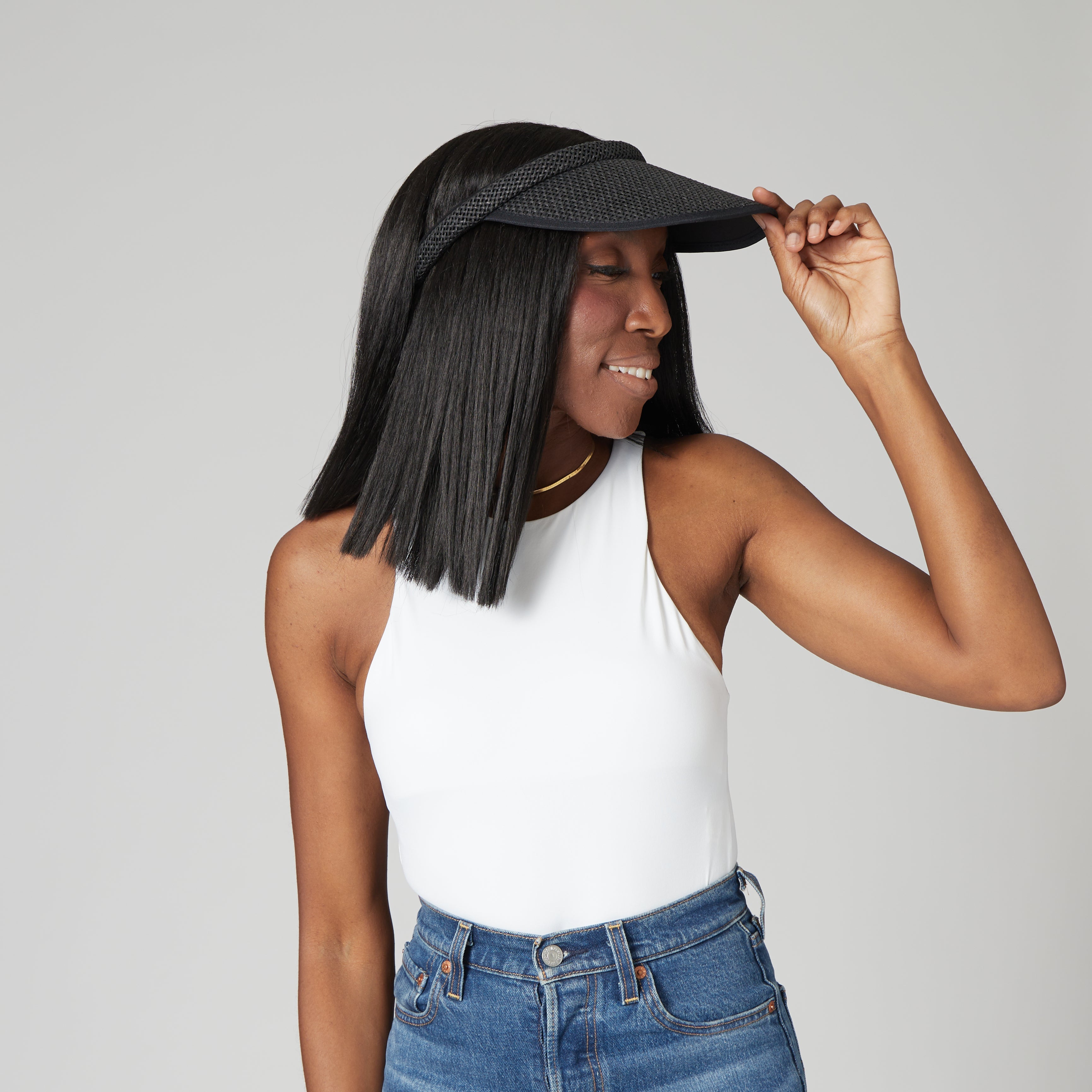 Women's Clip-On Woven Paper Sun Visor Hat - UV Protection & Stylish Summer Accessory for Beach, Golf, and Outdoor Activities
