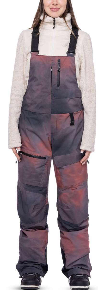 686 Women's Geode Thermagraph Bib Snow Pants 2023 - Waterproof Insulated Winter Ski Pants for Women - Perfect for Skiing, Snowboarding & Cold Weather Outdoor Activities