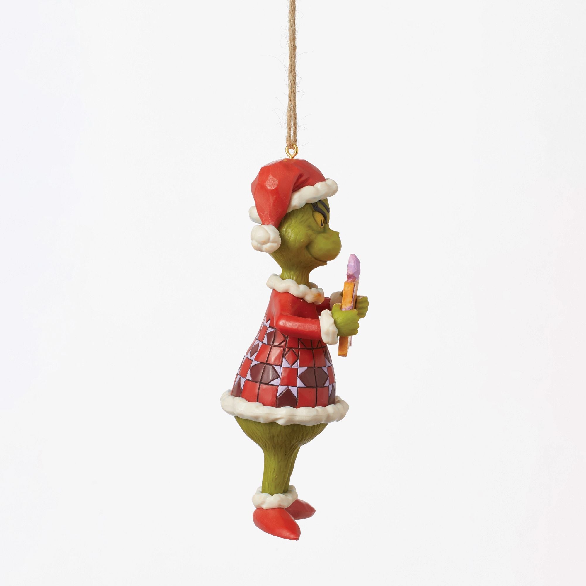 Merry Whatever Grinch PVC Christmas Ornament - Festive Holiday Decor for Tree, Home & Office