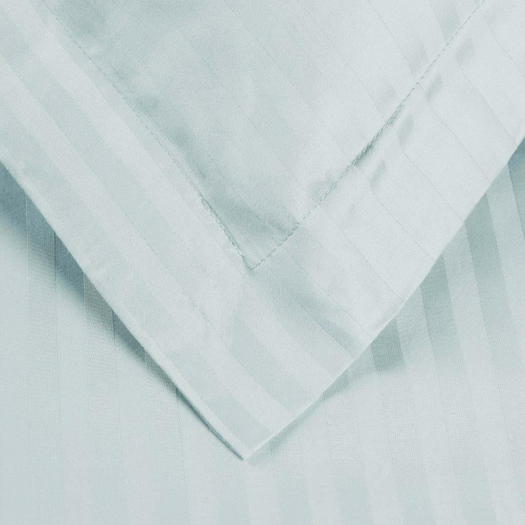 Luxury Egyptian Cotton 600 Thread Count Duvet Cover Set - Queen Size, Striped Design for Bedroom Decor | Soft & Breathable Bedding Set for Hotels, Guest Rooms & Master Bedrooms