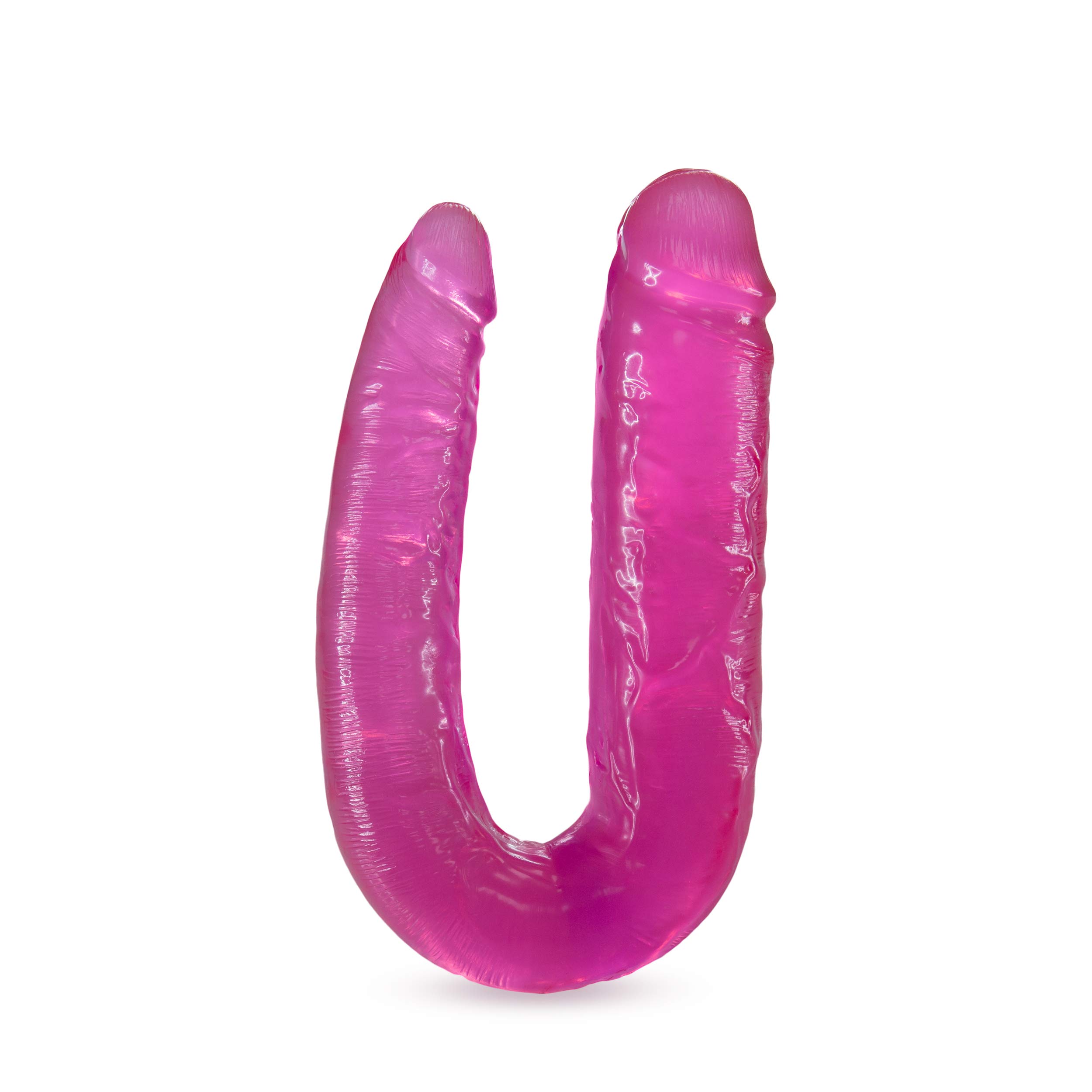 Blush Novelties B Yours Dual-Ended Realistic Dildo for Double Penetration - Pink Adult Toy for Women & Couples - Perfect for Solo Play, Partnered Fun and BDSM Scenes