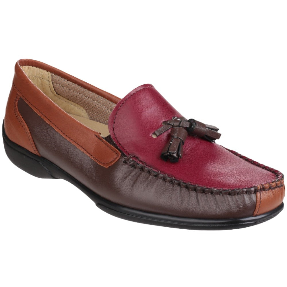 Cotswold Women's Biddlestone Loafers - Comfortable Slip-On Shoes for Work, Travel & Casual Wear | Classic Penny Loafers with Cushioned Insoles