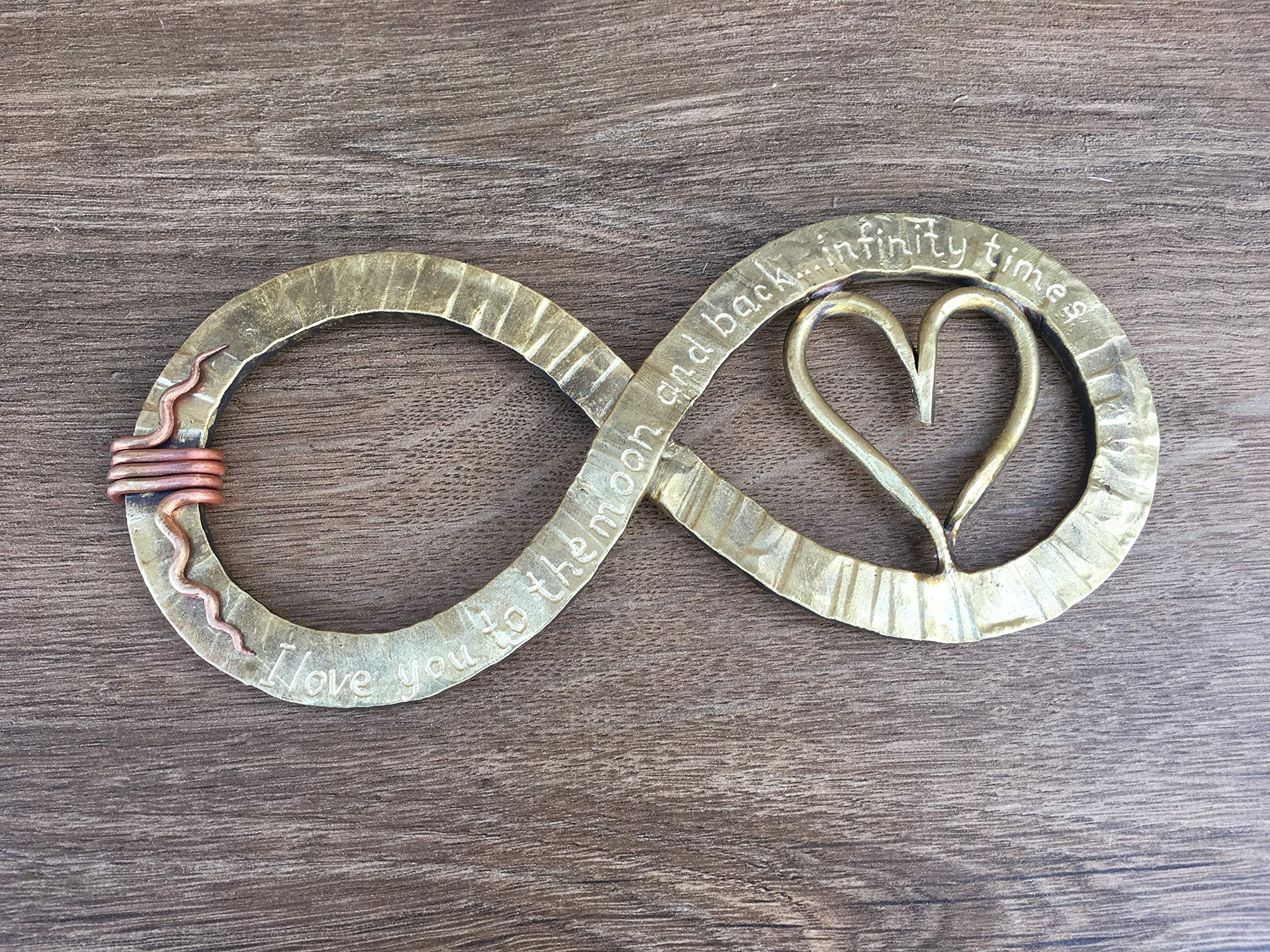 Handcrafted Bronze Infinity Sign - Elegant Anniversary Gift for Wife & Women - 8th Year Bronze Gift - Home & Office Decor - Perfect for Weddings, Anniversaries & Romantic Occasions