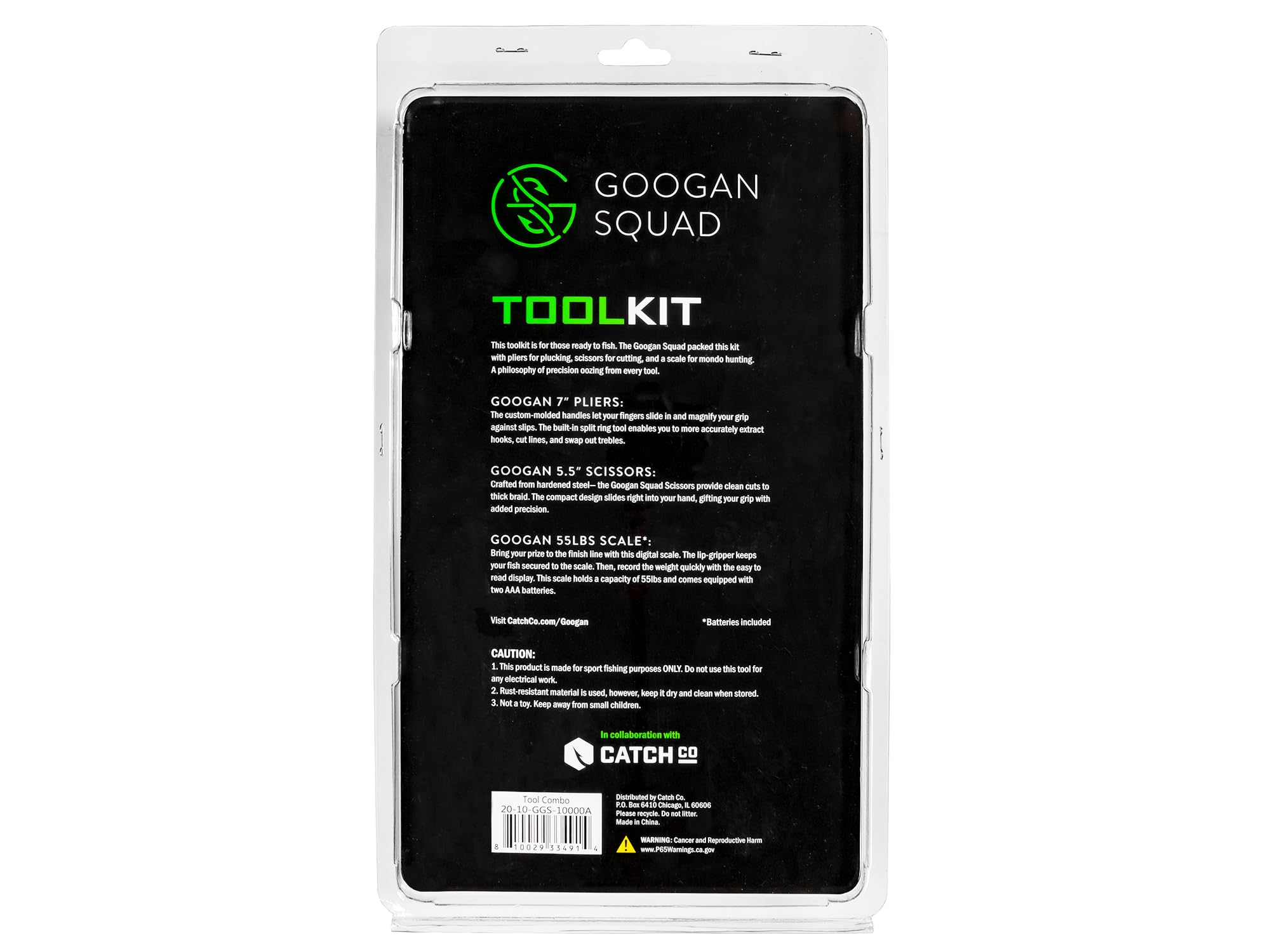 Googan Squad Premium Fishing Tool Kit Combo - Complete Fishing Gear Set with Pliers, Hooks & Accessories for Bass, Trout & Saltwater Fishing | Perfect for Anglers, Boat Fishing & Outdoor Adventures