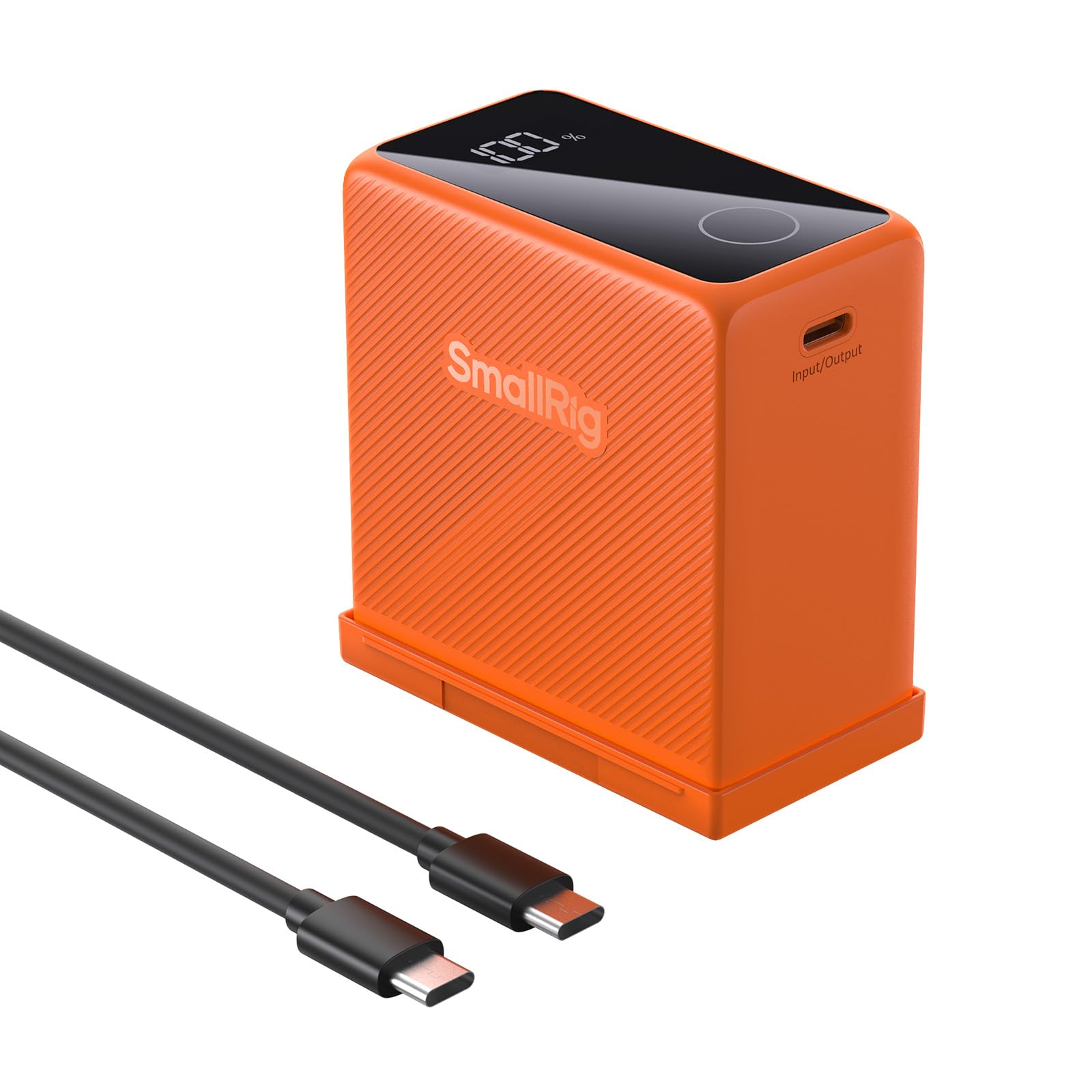 SmallRig NP-F970 10500mAh Replacement Battery for Sony NP-F970/F750/F550 - 36W USB-C PD Fast Charging, OLED Display - Compatible with DSLR Cameras, Monitors, LED Lights, Camcorders - Perfect for Photography, Videography & Outdoor Shooting (Orange, Model 4576)
