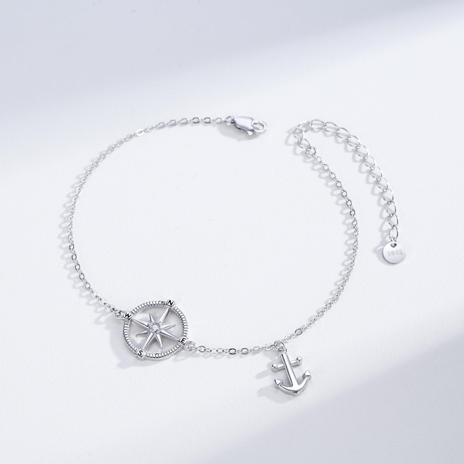 Celtic Anchor Dolphin Compass Crab S925 Sterling Silver Bracelet for Women - Elegant Jewelry Gift for Her, Perfect for Everyday Wear, Parties & Special Occasions
