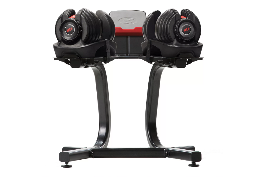 Bowflex SelectTech 2-in-1 Adjustable Dumbbell Stand - Heavy Duty Weight Rack for Home Gym & Strength Training - Perfect for Compact Workout Spaces