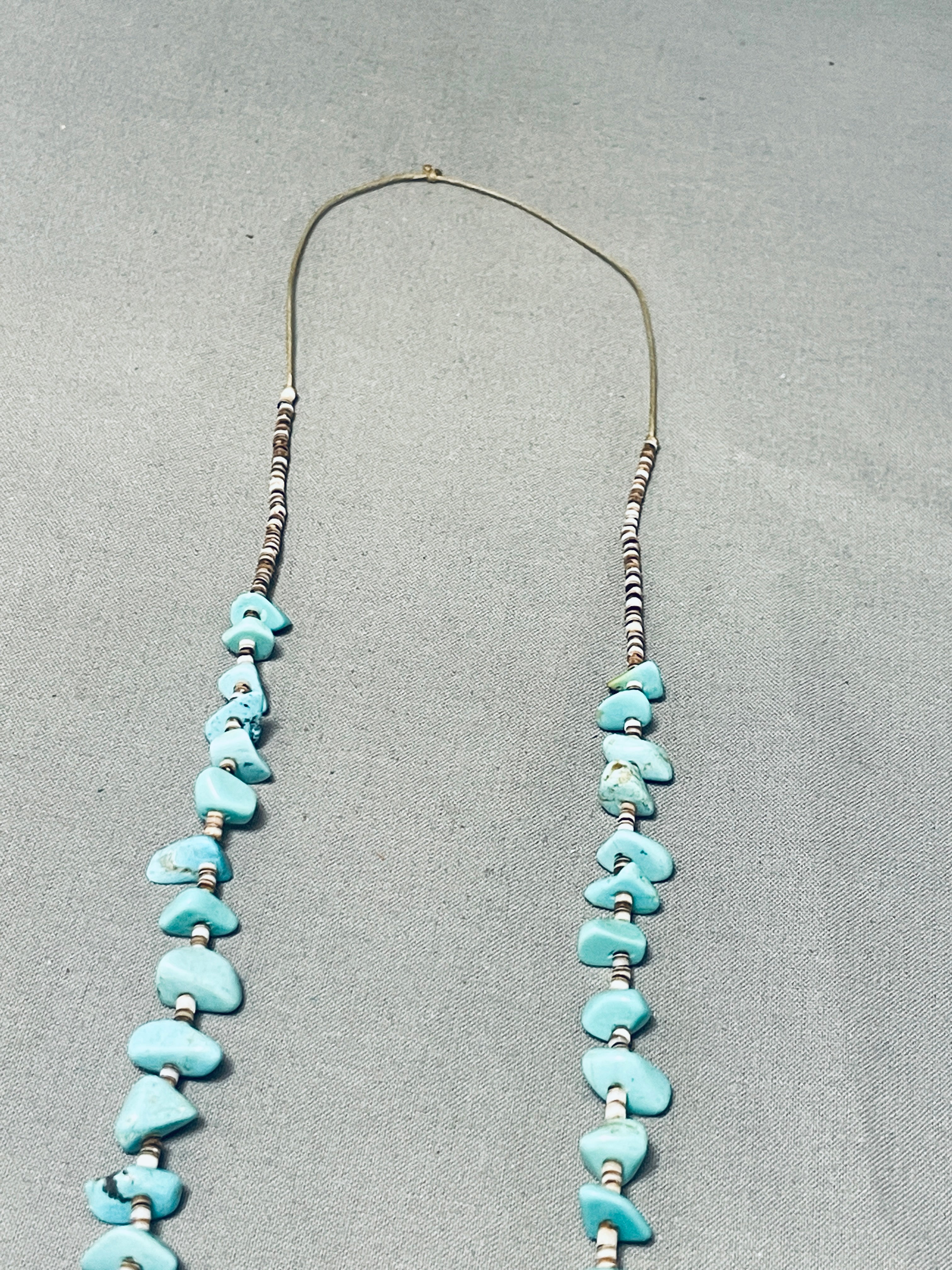 Vintage Navajo Turquoise Sterling Silver Necklace Handmade Native American Jewelry for Women - Perfect for Boho Fashion, Festivals & Gift Giving