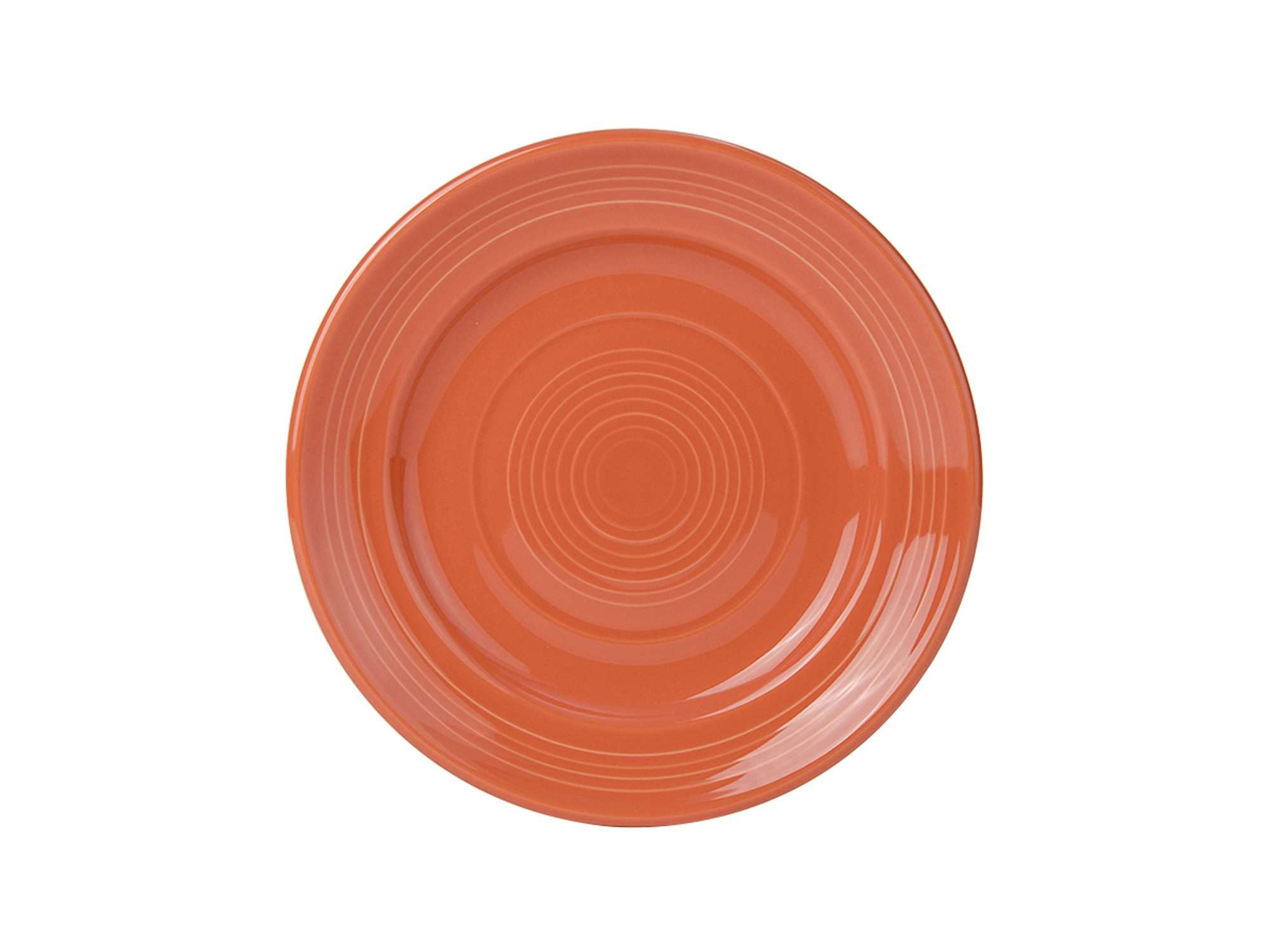 Tuxton Concentrix Papaya Solid Color 7.5-Inch Dinner Plates (Set of 24) - Orange, Scratch & Chip Resistant, Lead-Free & Cadmium-Free, Microwave/Dishwasher/Oven Safe - Perfect for Restaurants, Catering & Home Dining