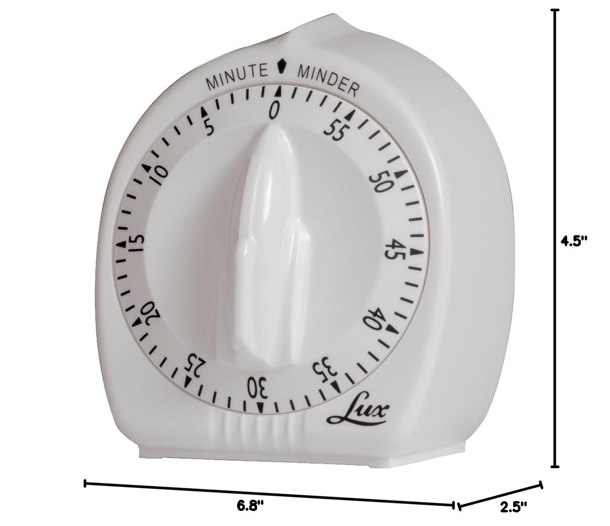 Lux CP242859-012E 24-Hour Mechanical Timer Switch with Short Ring - Perfect for Lights, Appliances, and Holiday Decorations