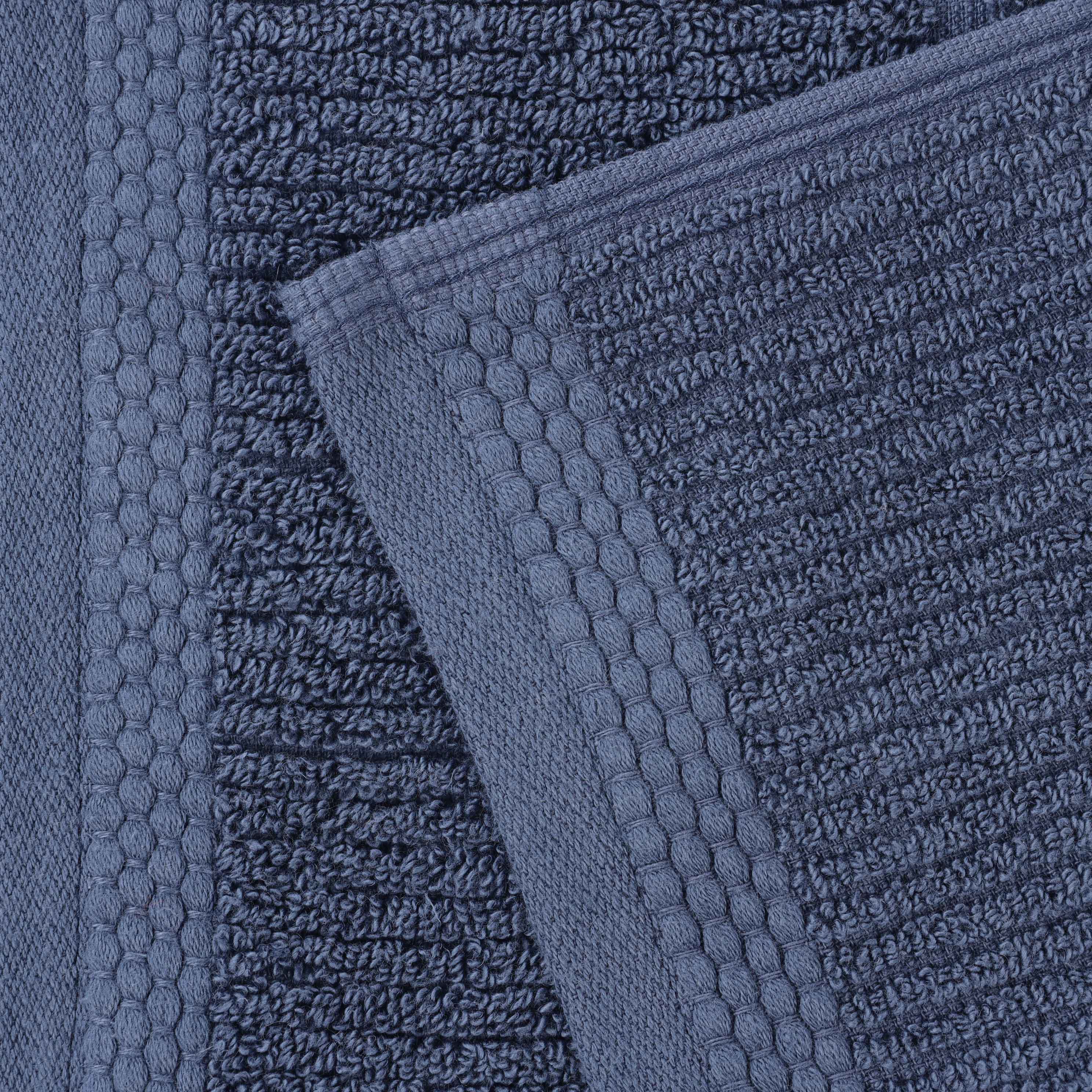 Milo Smart Twist Cotton Solid Ribbed Design Bath Sheets, Set of 2 - Ultra Soft & Absorbent Luxury Towels for Spa, Bathroom & Beach Use