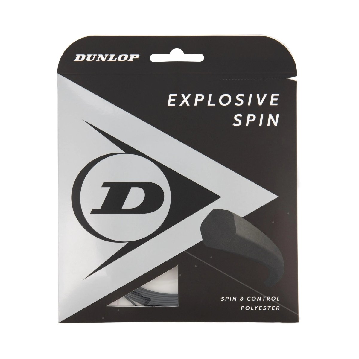 Dunlop Explosive Spin 16 Tennis String - High Performance Polyester String for Power & Spin | Perfect for Competitive Players & Tournament Play