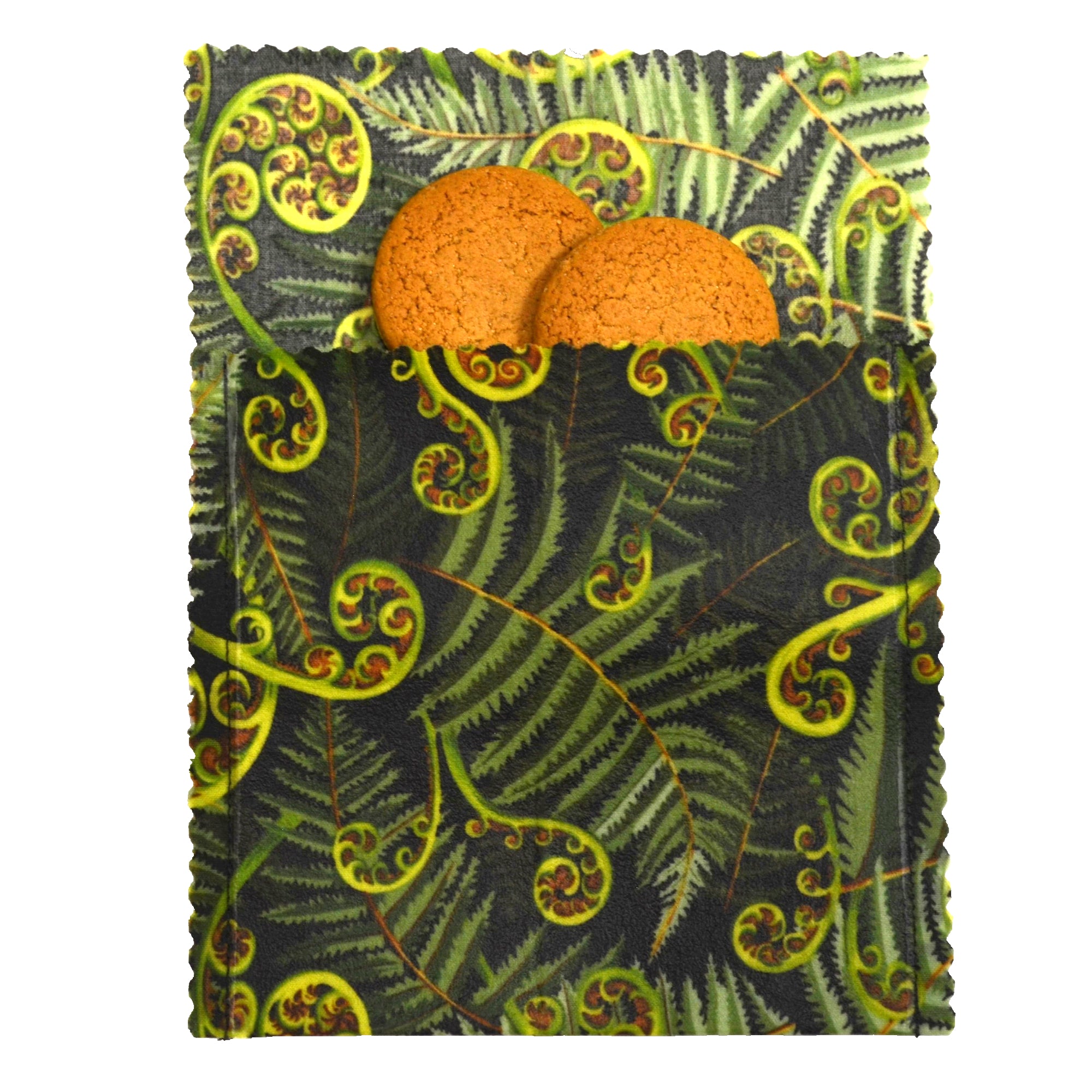 Eco-Friendly Koru Fronds Beeswax Wrap Core Collection - Sustainable Food Storage for Freshness | Perfect for Picnics, Lunch Boxes & Leftovers