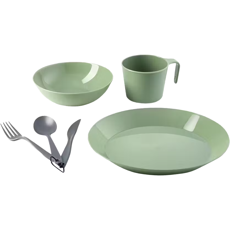 Cascadian 1-Person Table Set - Compact Dining & Workspace Solution for Small Apartments, Studios, and Dorm Rooms