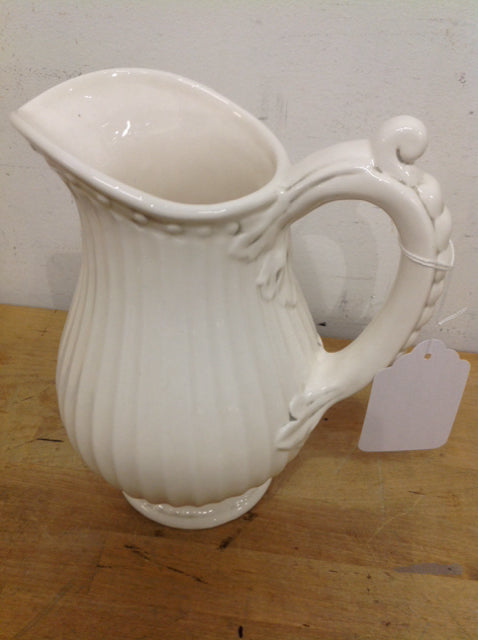 9 White Ceramic Pitcher Set - Elegant Milk Jug for Coffee, Tea & Water - Perfect for Home, Kitchen & Restaurant Use