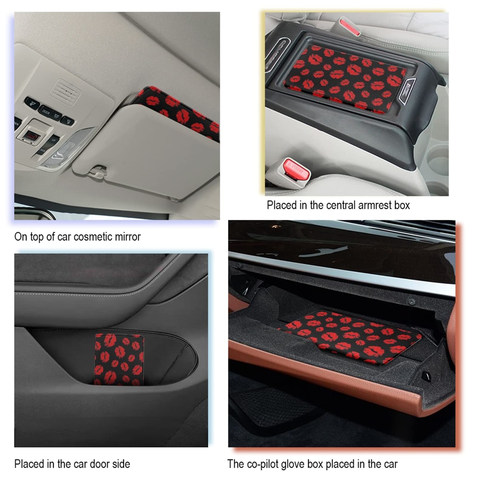 JEOCODY American Flag Car Registration & Insurance Card Holder - Glovebox Organizer for License, ID, Credit Cards - Vehicle Document Organizer with Key Contact Slots | Perfect for Road Trips & Daily Commute