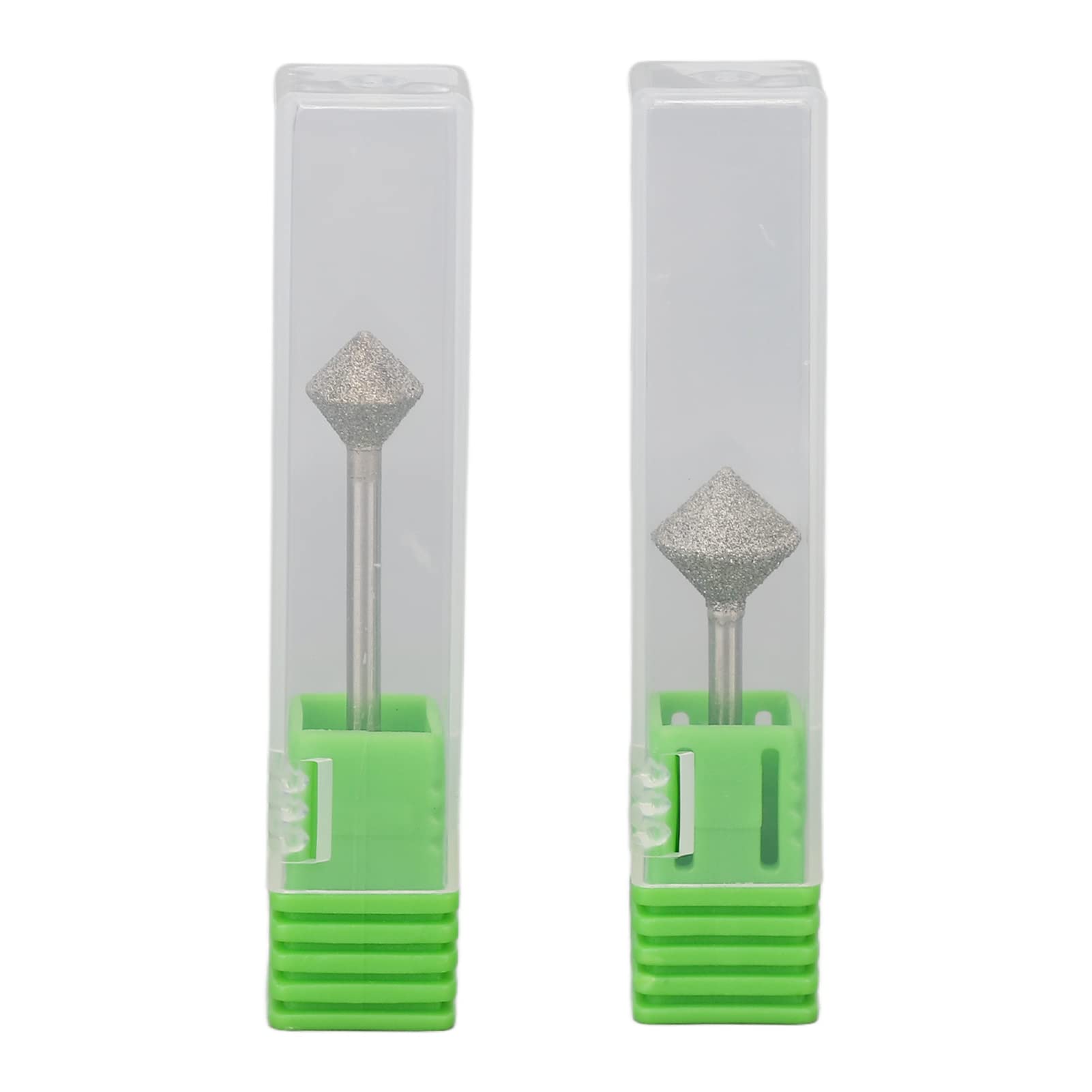 Diamond Nail Drill Bits Set - 2 Pcs Electric Rotary Nail File Replacement Heads for Manicure & Pedicure | Professional Nail Grinding & Modeling Tools | Perfect for Home & Salon Nail Care