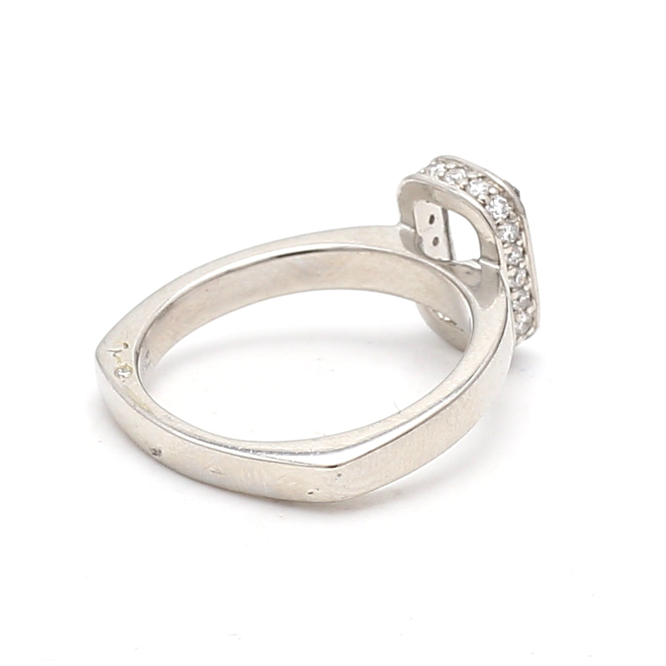 0.08 Carat Round Brilliant G SI2 Diamond Platinum Semi Mount Ring - Elegant Engagement & Wedding Band for Women, Perfect for Proposals, Anniversaries & Special Occasions