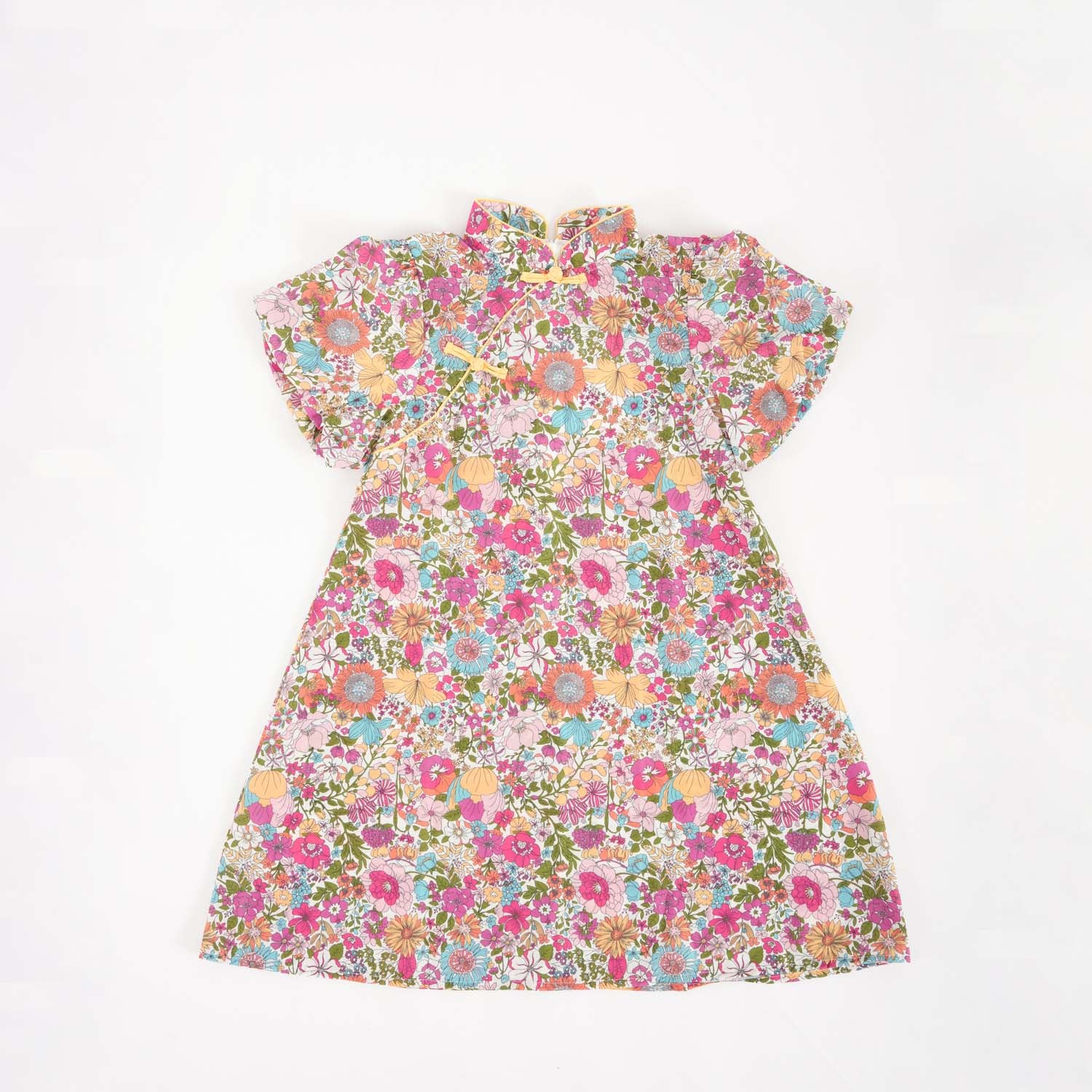 Floral Cheongsam Dress for Baby Girls - Singapore Souvenir Gift - Perfect for Parties, Photos & Cultural Events