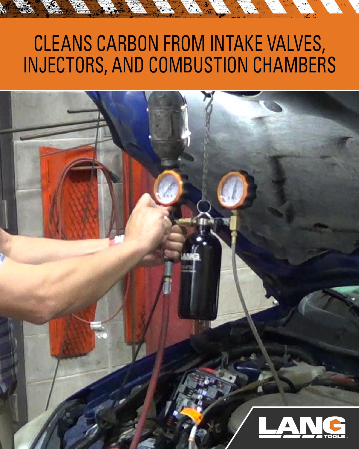 Lang Tools TU-470B Fuel Injection Cleaner - Professional Engine Performance Enhancer for Cars, Trucks & SUVs | Restores Fuel Efficiency & Reduces Emissions | Ideal for Routine Maintenance & Smoother Drives