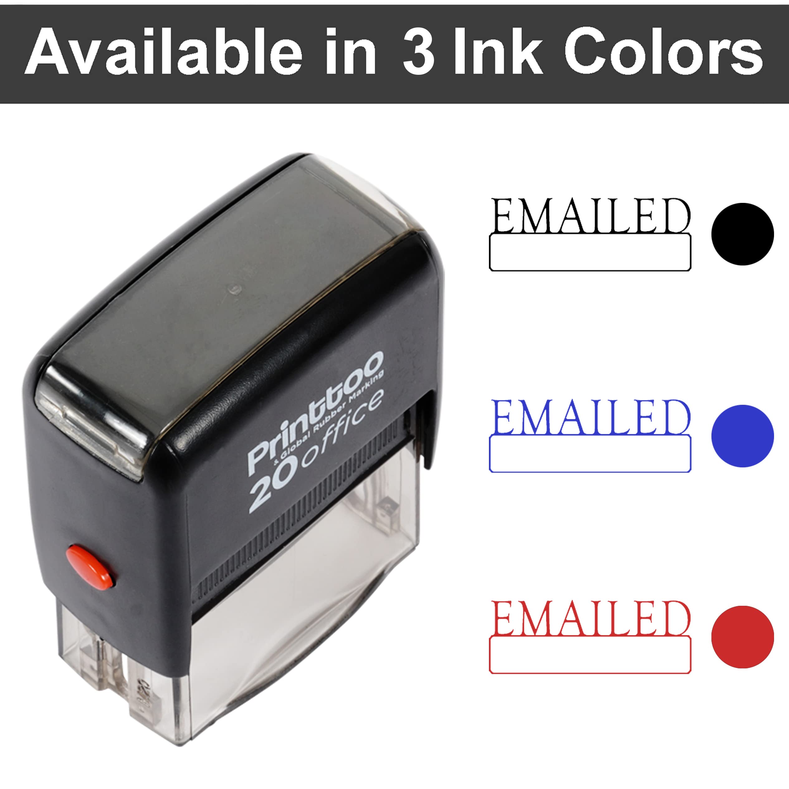Custom Self-Inking Rubber Stamp for Office & Business - Personalized Email Address Stamp in Black - Perfect for Mail, Documents & Paperwork