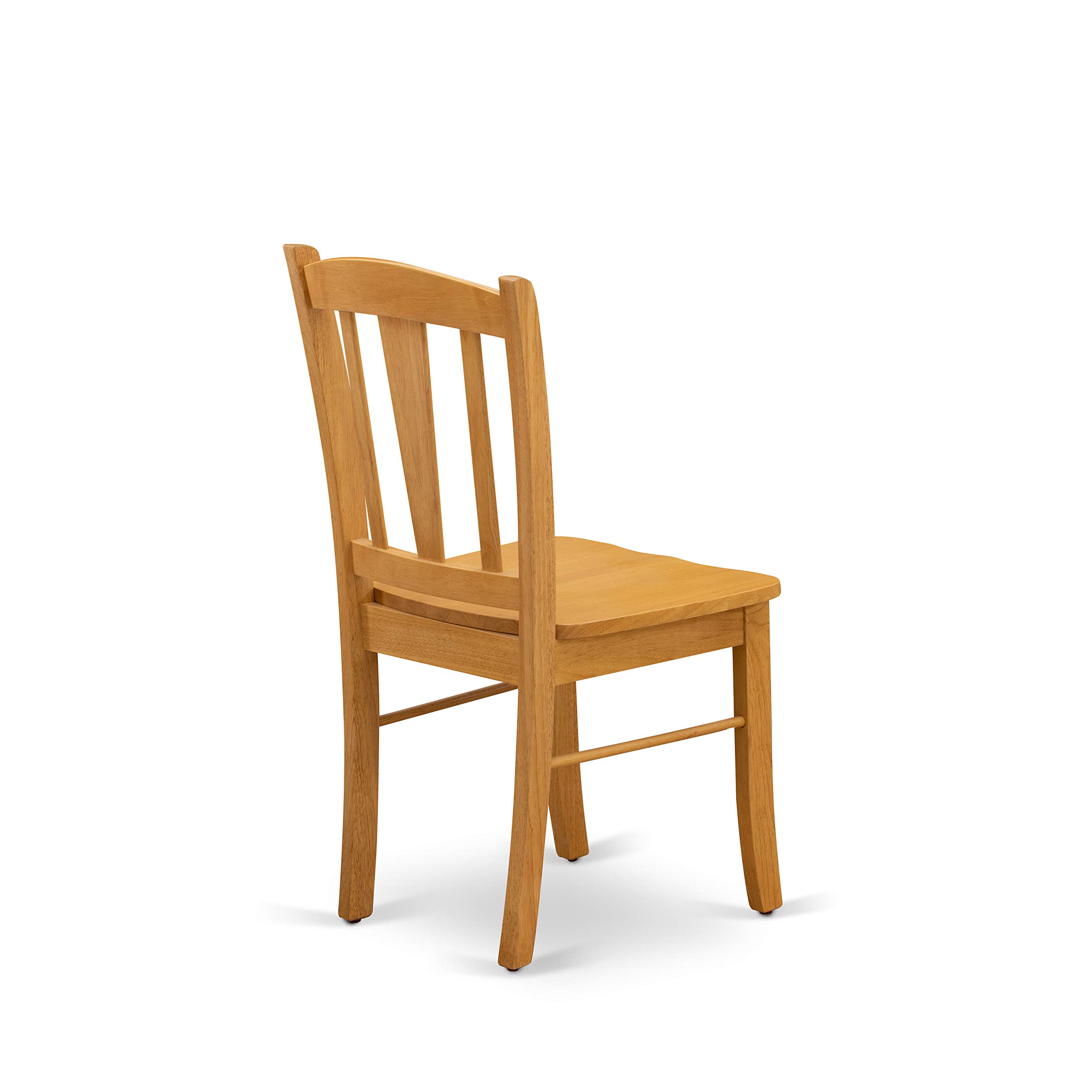 East West Furniture NDDL5-OAK-W 5-Piece Oak Dining Set with Drop-Leaf Table & 4 Chairs, 30x48 Inch - Perfect for Small Kitchens, Breakfast Nooks & Compact Dining Spaces