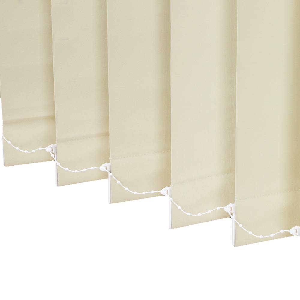 LETAU 100% Blackout Cordless Vertical Window Blinds - 3 Inch Slat Fabric, Thermal Insulated & UV Protection for Energy Saving - Perfect for Living Room, Bedroom and Office Decor