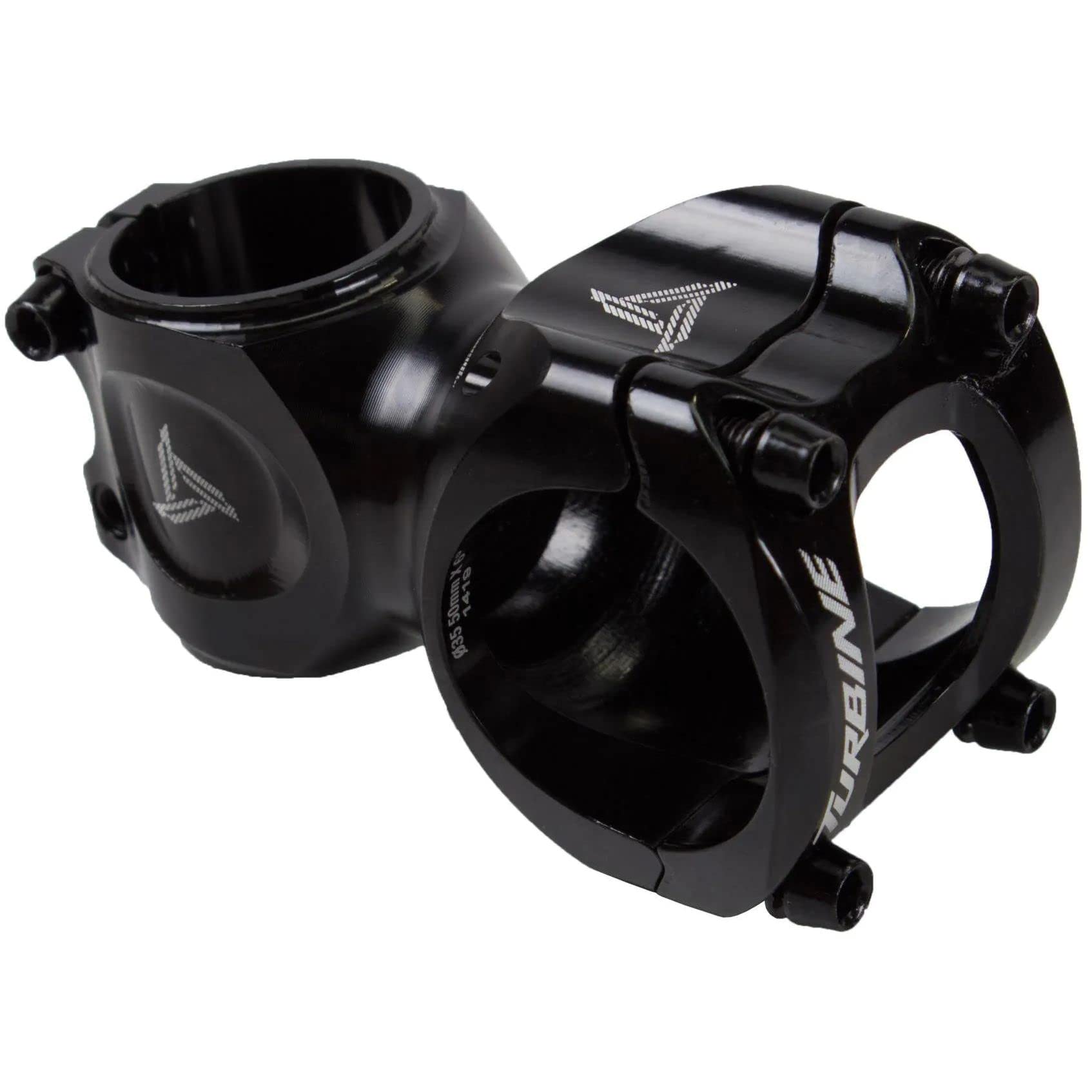 Race Face Turbine Mountain Bike Stem - 70x35mm Clamp, 1 1/8-Inch, Black | High-Performance MTB Handlebar Stem for Trail & Enduro Riding