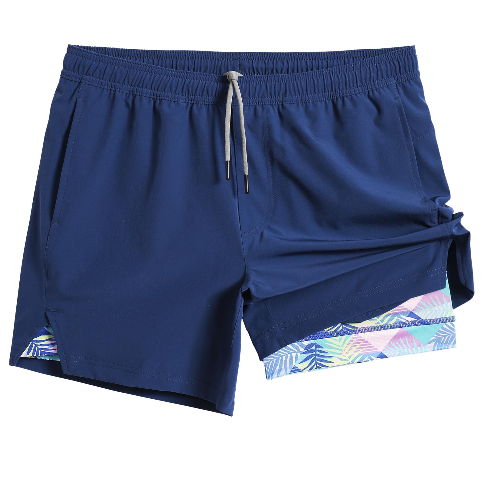 maamgic Men's 5-Inch Quick Dry Gym Running Shorts - 2-in-1 Athletic Workout Shorts with Liner | Perfect for Jogging, Weight Training & Summer Outdoor Activities
