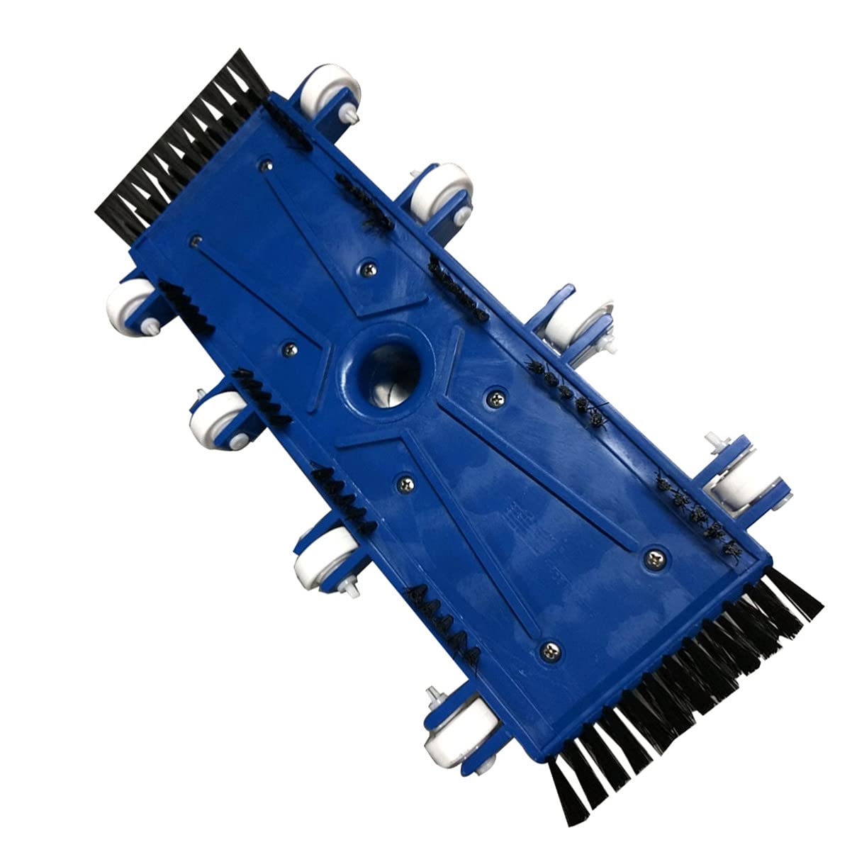 Happyyami Pool Vacuum Brush - Heavy Duty Swimming Pool Cleaning Tool with Telescopic Pole & Skimmer Net - Ideal for In-Ground & Above Ground Pools, Spas & Hot Tubs