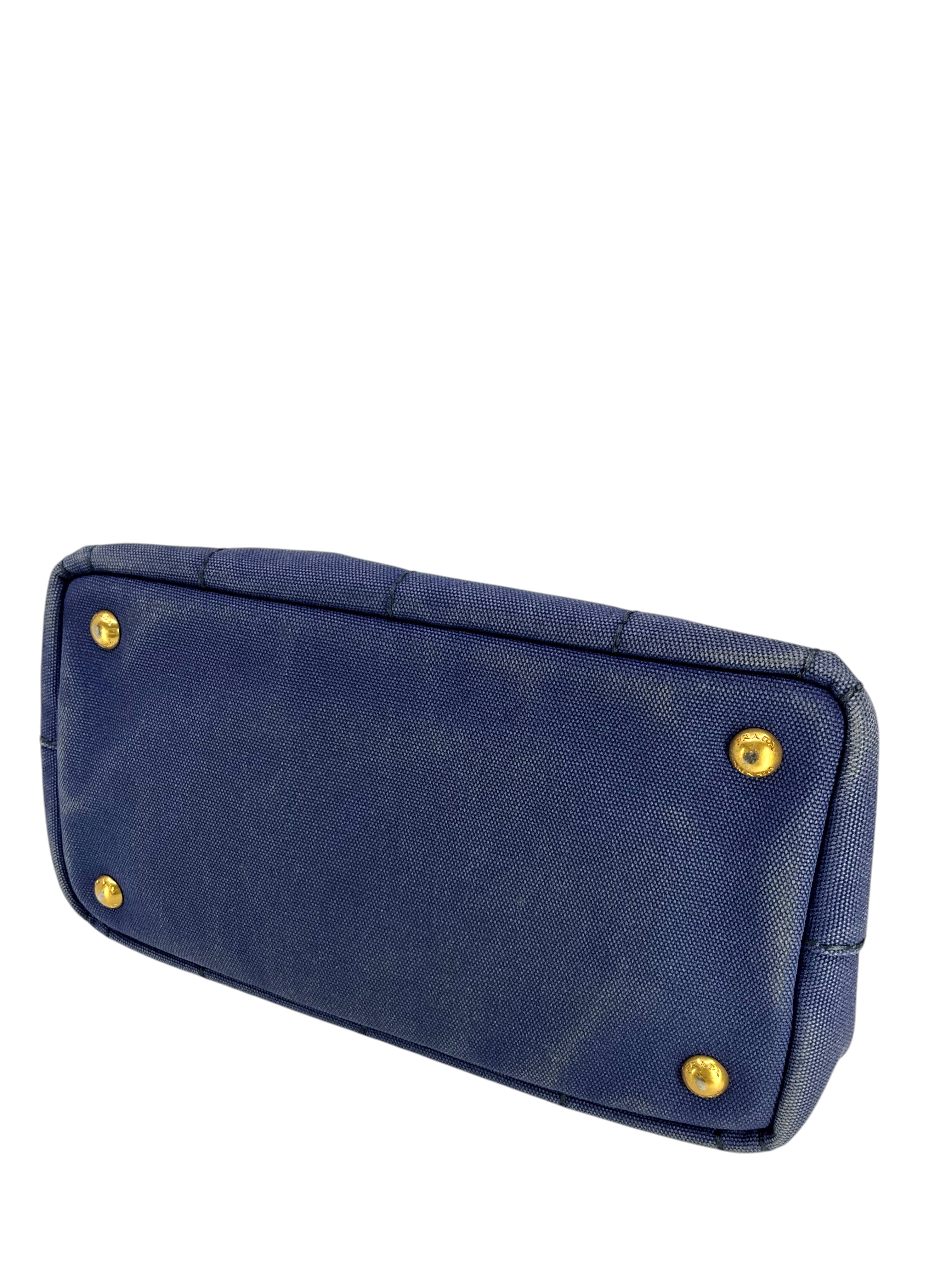 PRADA Canapa Convertible Canvas Small Tote Bag - Luxury Designer Handbag for Women | Perfect for Work, Travel & Everyday Use