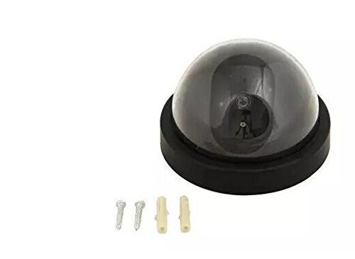 2 Pack BW Fake Security Cameras with Blinking LED Light - Dummy Dome Surveillance Camera for Home & Office Security | Ideal for Deterring Burglars & Enhancing Safety