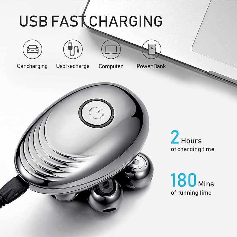 Best Electric Razor for Men - 7D Floating Rotary Shaver, Cordless USB Rechargeable with LED Display | Multifunctional Grooming Kit for Smooth Shaving at Home & Travel