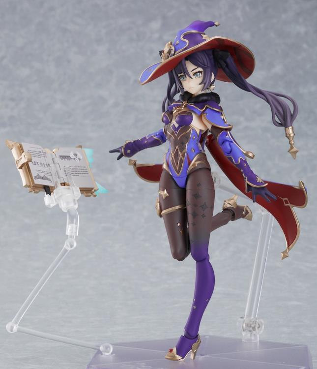 Figma #548 Mona Megistus (Mirror Reflection of Doom Ver.) Genshin Impact Collectible Action Figure - Perfect for Anime Fans, Gaming Display & Cosplay Inspiration